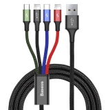 BASEUS CA1T4-B01 Nabíjecí kabel 4 v 1, USB / Type-C 2x, Lightning, MicroUSB