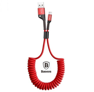 BASEUS Datový a Nabíjecí kabel USB/Type-C, 2A, délka 1m, Spirála (Red)